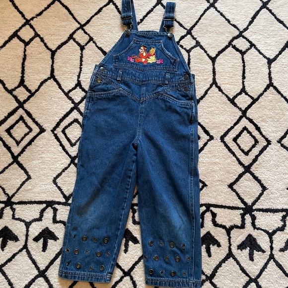 Disney Other - Vintage Disney Winnie the Pooh Denim Overalls